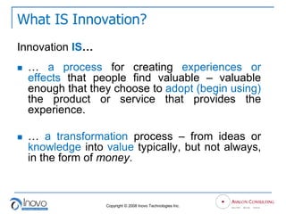 Introduction To Innovation