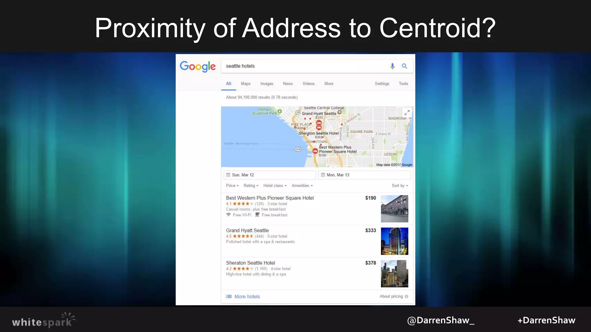 Proximity of Address to Centroid?
@DarrenShaw_ +DarrenShaw
 