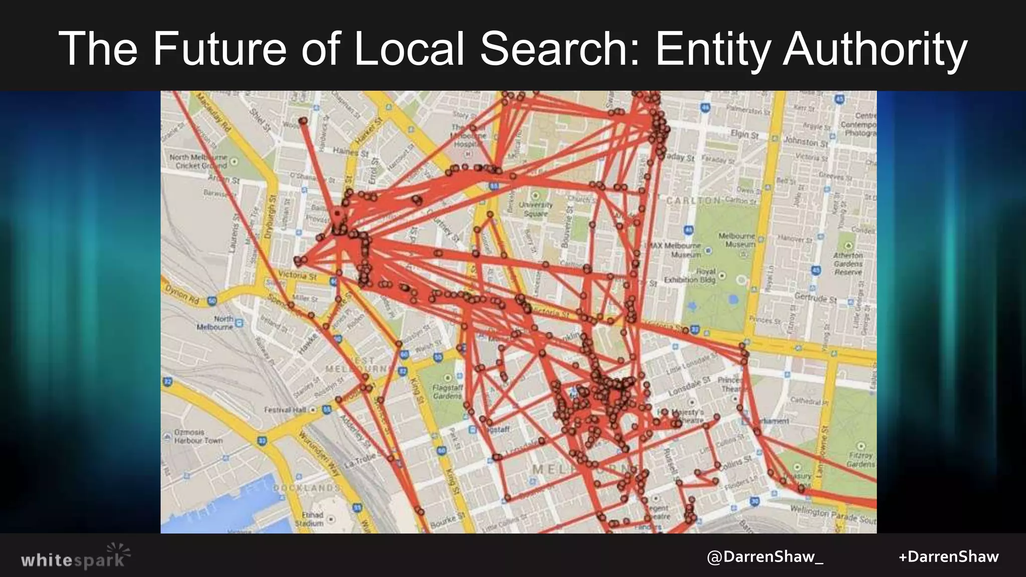 The Future of Local Search: Entity Authority
@DarrenShaw_ +DarrenShaw
 