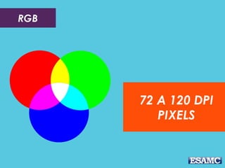 RGB
72 A 120 DPI
PIXELS
 