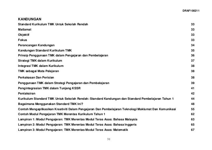 Dokumen standard kssr dunia sains dan teknologi tahun 1