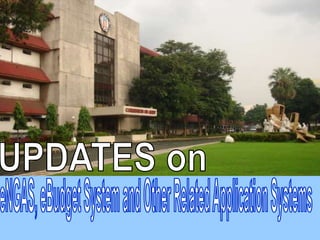 Updates on eNGAS, eBudget System and Other Related Application Systems
18 January 2011
1
 