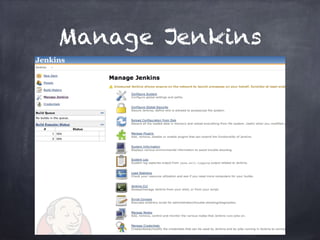 Manage Jenkins
 