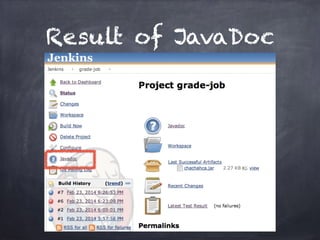Result of JavaDoc
 