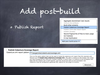 Add post-build
Publish Report
 