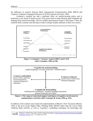 First Steps in CLIL - Training the teachers | DOCX
