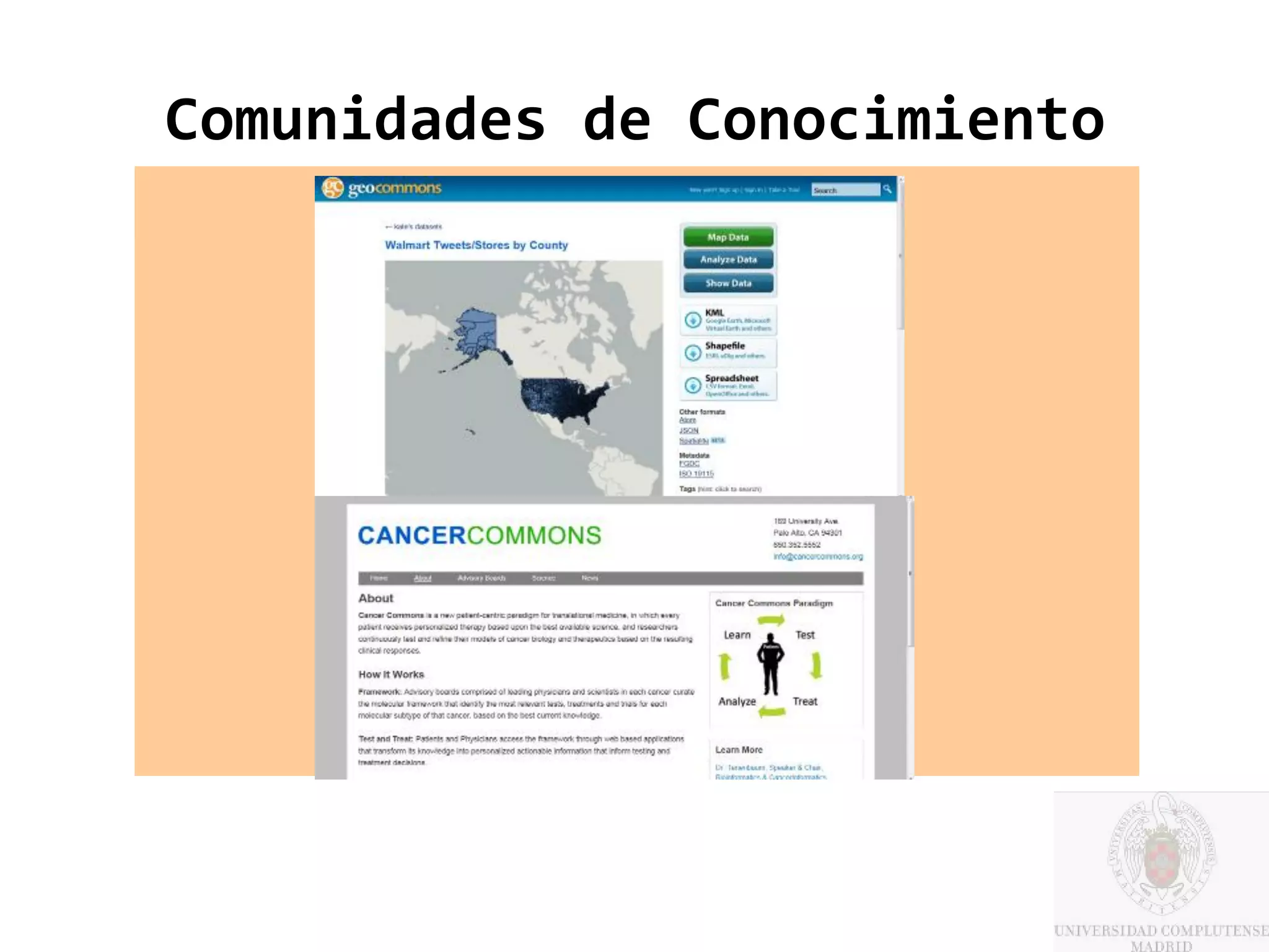 Comunidades de Conocimiento
 
