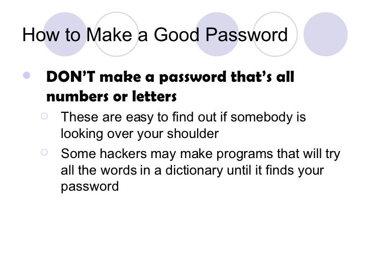 01 Good Passwords