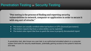 Hacking and Penetration Testing - a beginners guide | PPTX