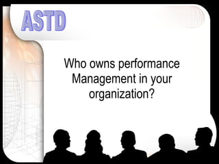 Who owns performance Management in your organization? ASTD 