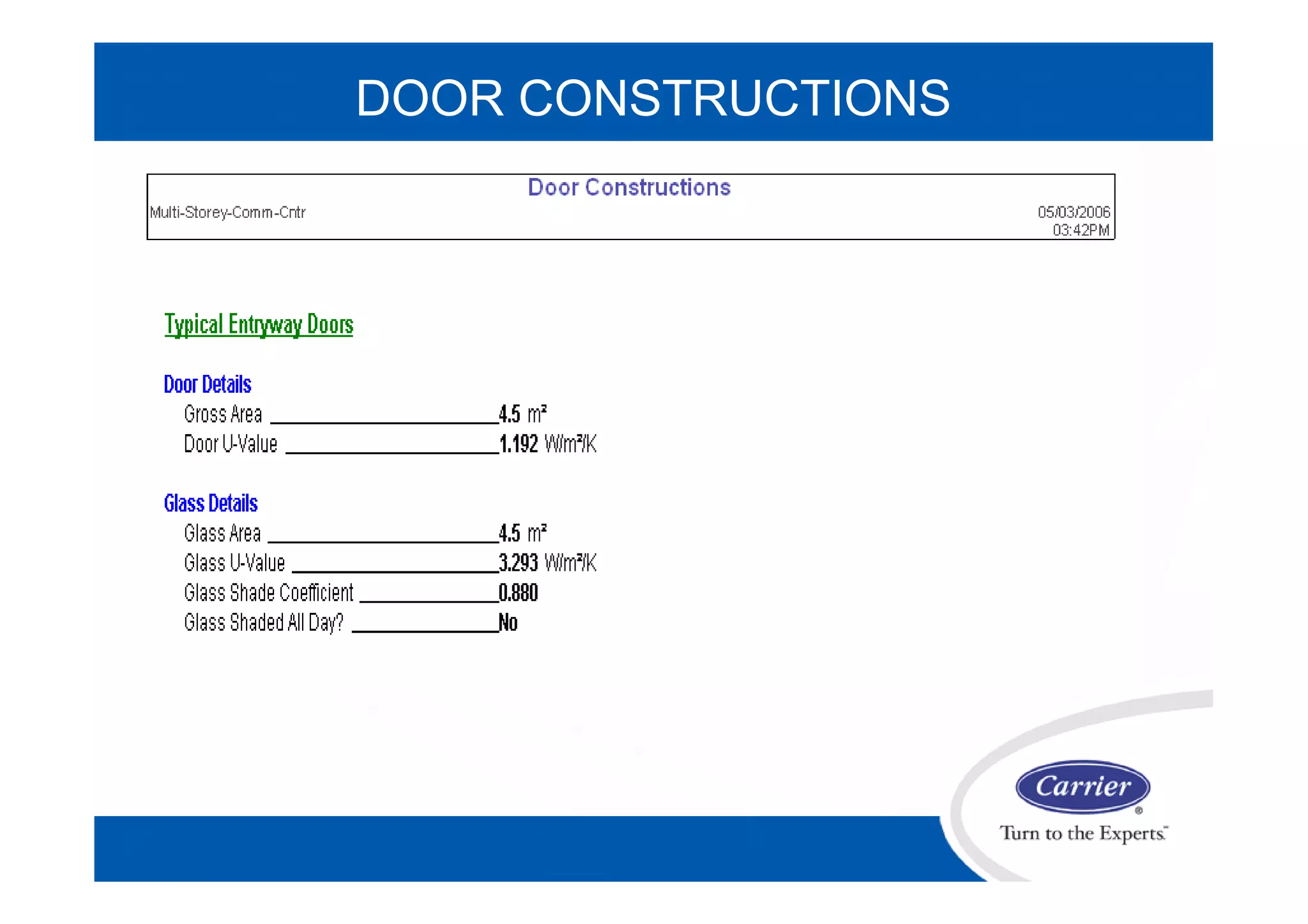 DOOR CONSTRUCTIONS
 