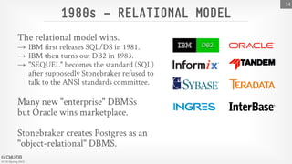 History of Databases CMU Advanced Databases | PDF