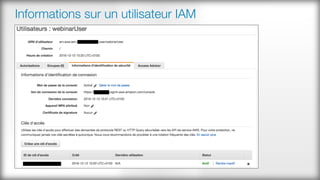 Informations sur un utilisateur IAM
 