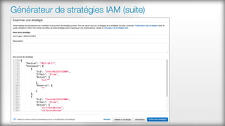 Générateur de stratégies IAM (suite)
 