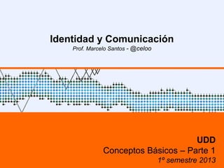 Identidad y Comunicación
Prof. Marcelo Santos - @celoo
UDD
Conceptos Básicos – Parte 1
1º semestre 2015
 