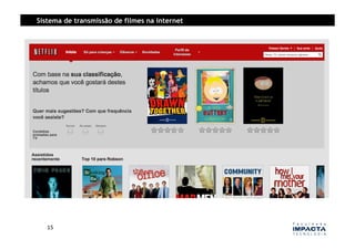 Sistema de transmissão de filmes na internet




   15	
  
 