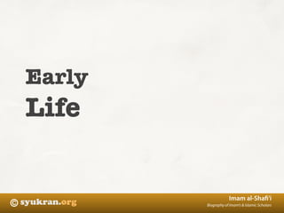 Biography Imam Syafi'i