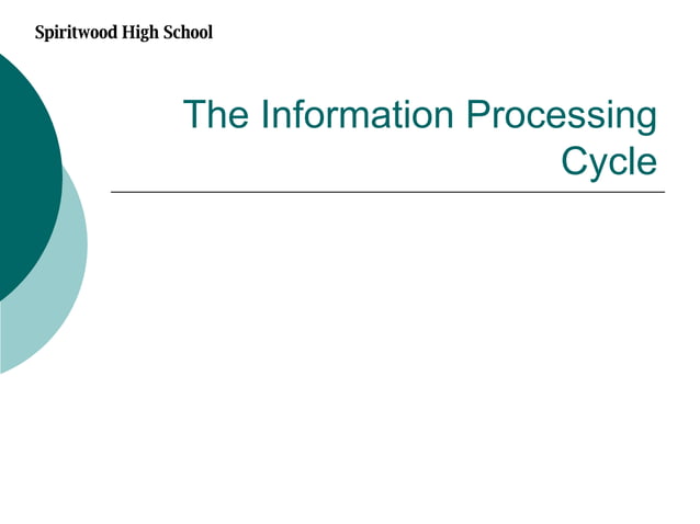 01 Information Processing Cycle | PPT | Computing | Technology & Computing