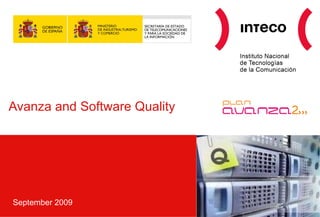 Avanza and Software Quality September 2009 