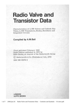 1 of 7   2006-Jun-24   Radio Valve and Transistor Data - Contents and Symbols - 01-intro.pdf
 