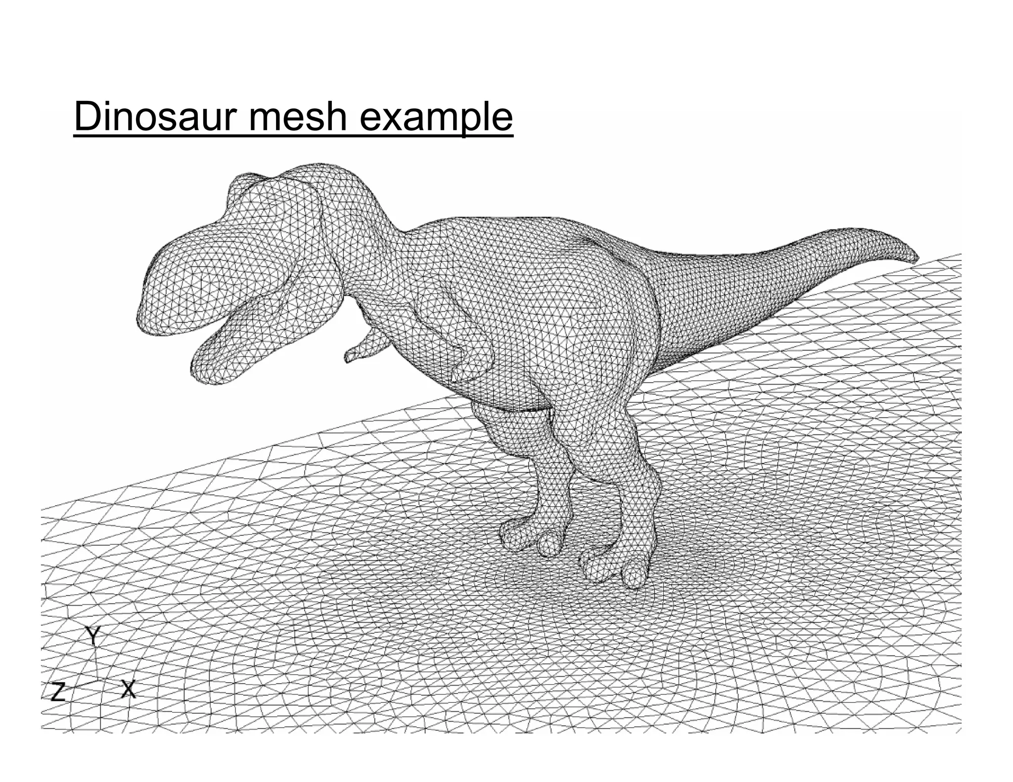 21
Dinosaur mesh example
 