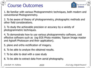 01 introdcution to photogrammetry | PDF