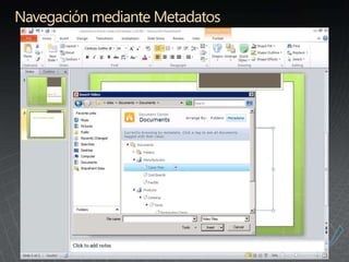 Navegación mediante Metadatos
 