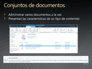 Conjuntos de documentos
 
