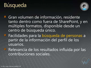 Búsqueda




                                  búsqueda de personas




© 2011 Lester Sánchez, WEBOO UH
 
