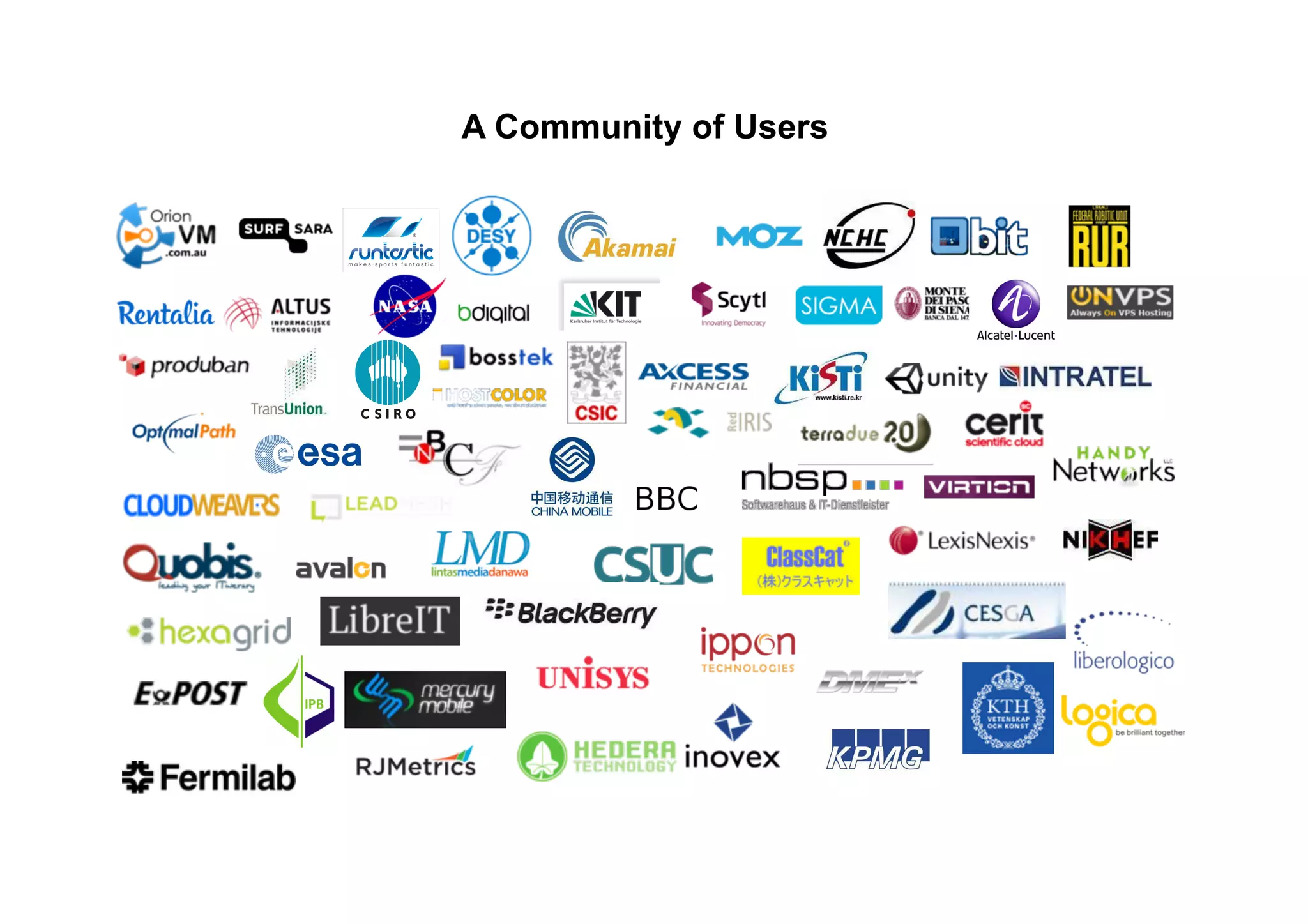 A Community of Users
 