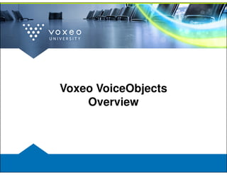 Voxeo VoiceObjects
    Overview
 