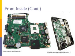 From Inside (Cont.) 
5 
Source: www.laptopaid.com 
Source: http://techgoesboom.com 
 