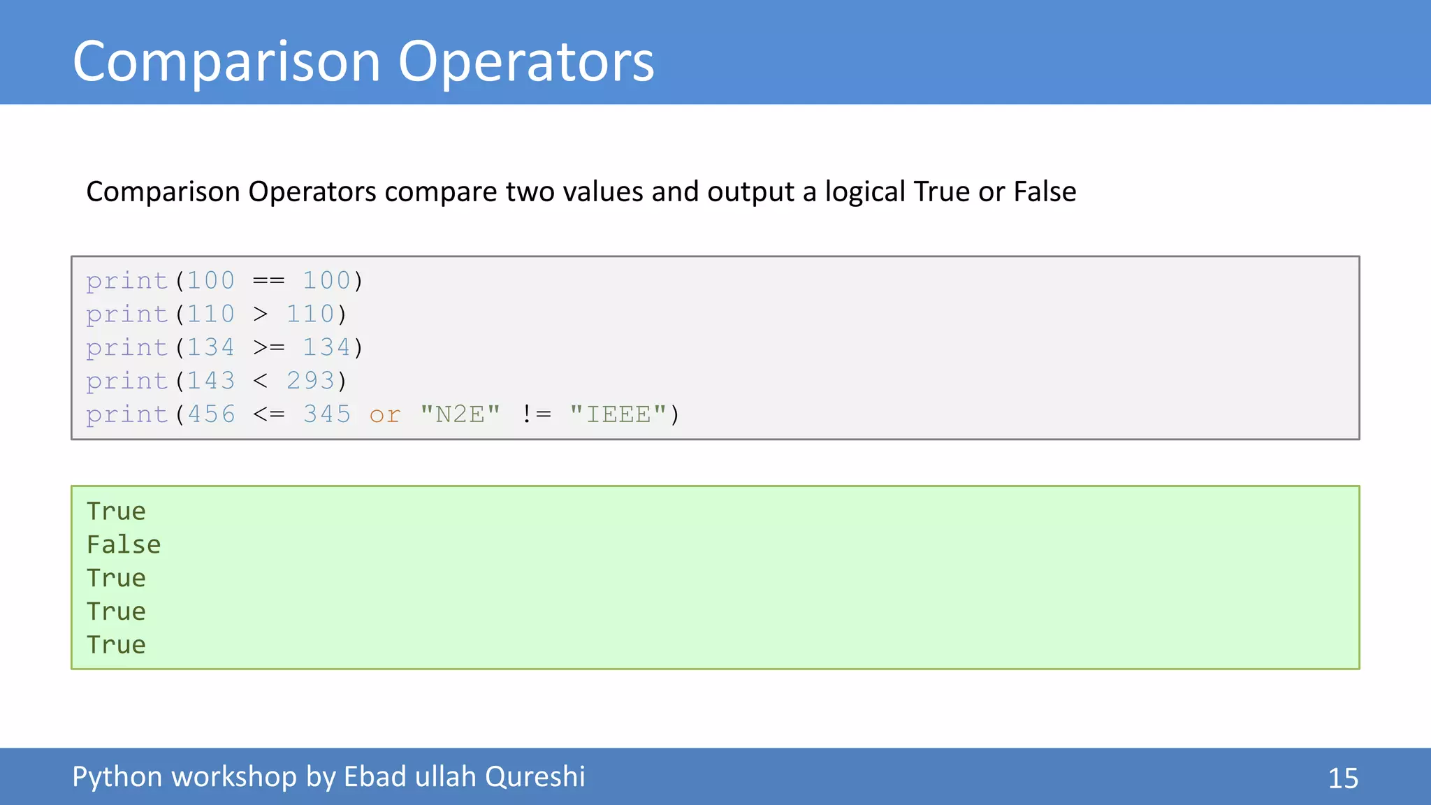 01 Introduction to Python | PPT