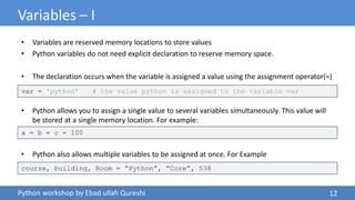01 Introduction to Python | PPT