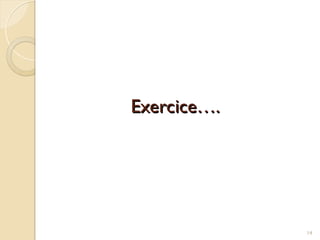 Exercice….
Exercice….
14
 