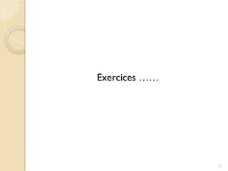 Exercices ……
21
 