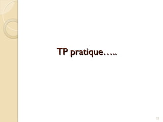TP pratique…..
TP pratique…..
22
 