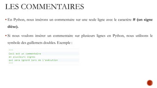 01 - Introduction à Python chaines de caractères.pdf