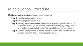 Middle-School Procedure
 