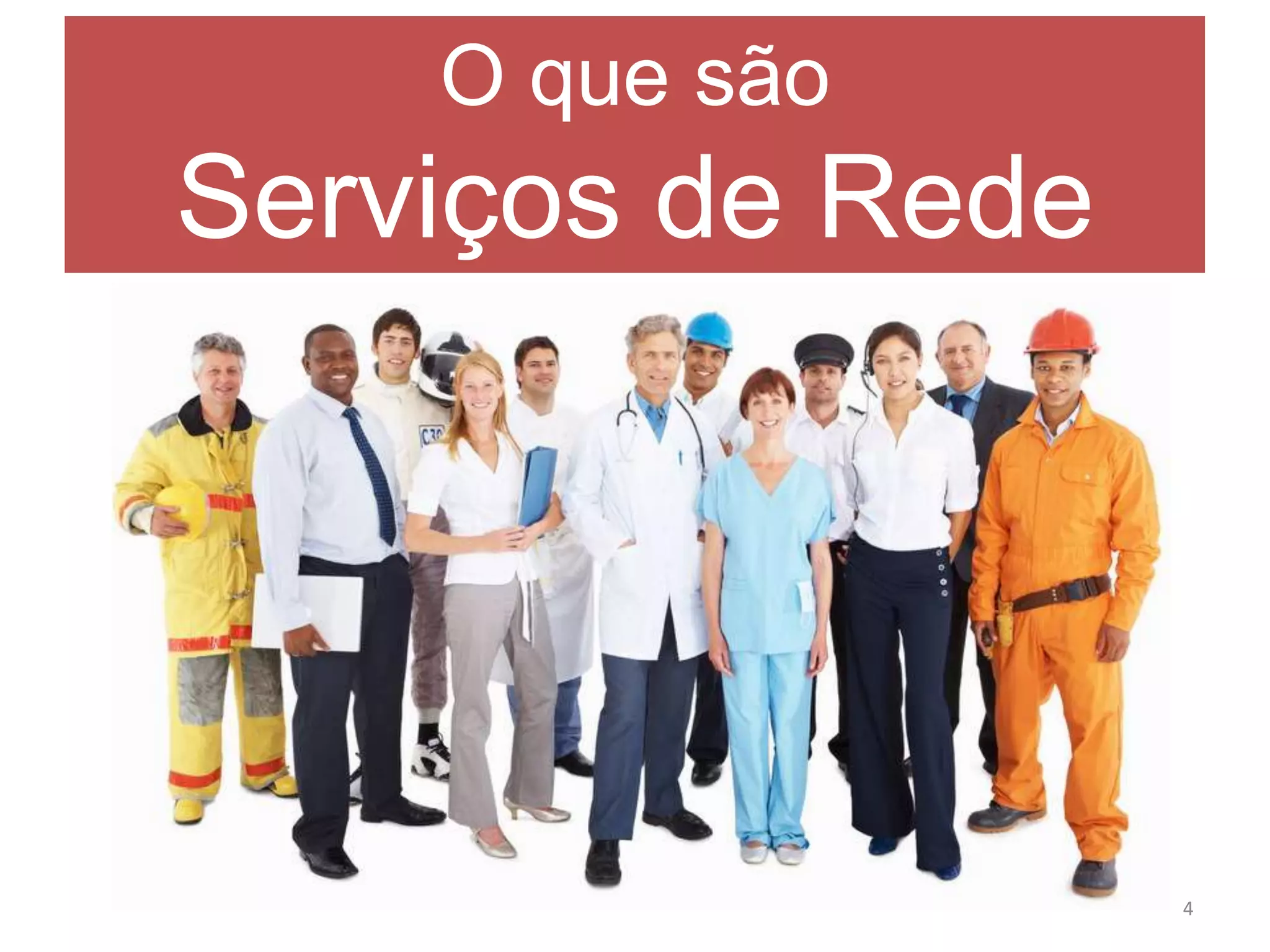 O que são
Conteúdo programático

Serviços de Rede

4

 