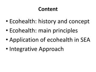 Introduction to EcoHealth