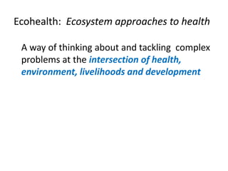 Introduction to EcoHealth
