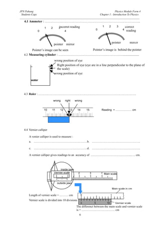 SPM PHYSICS FORM 4 intro to physics | PDF