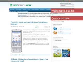 Webs especializadas

@wwwhatsnew
 