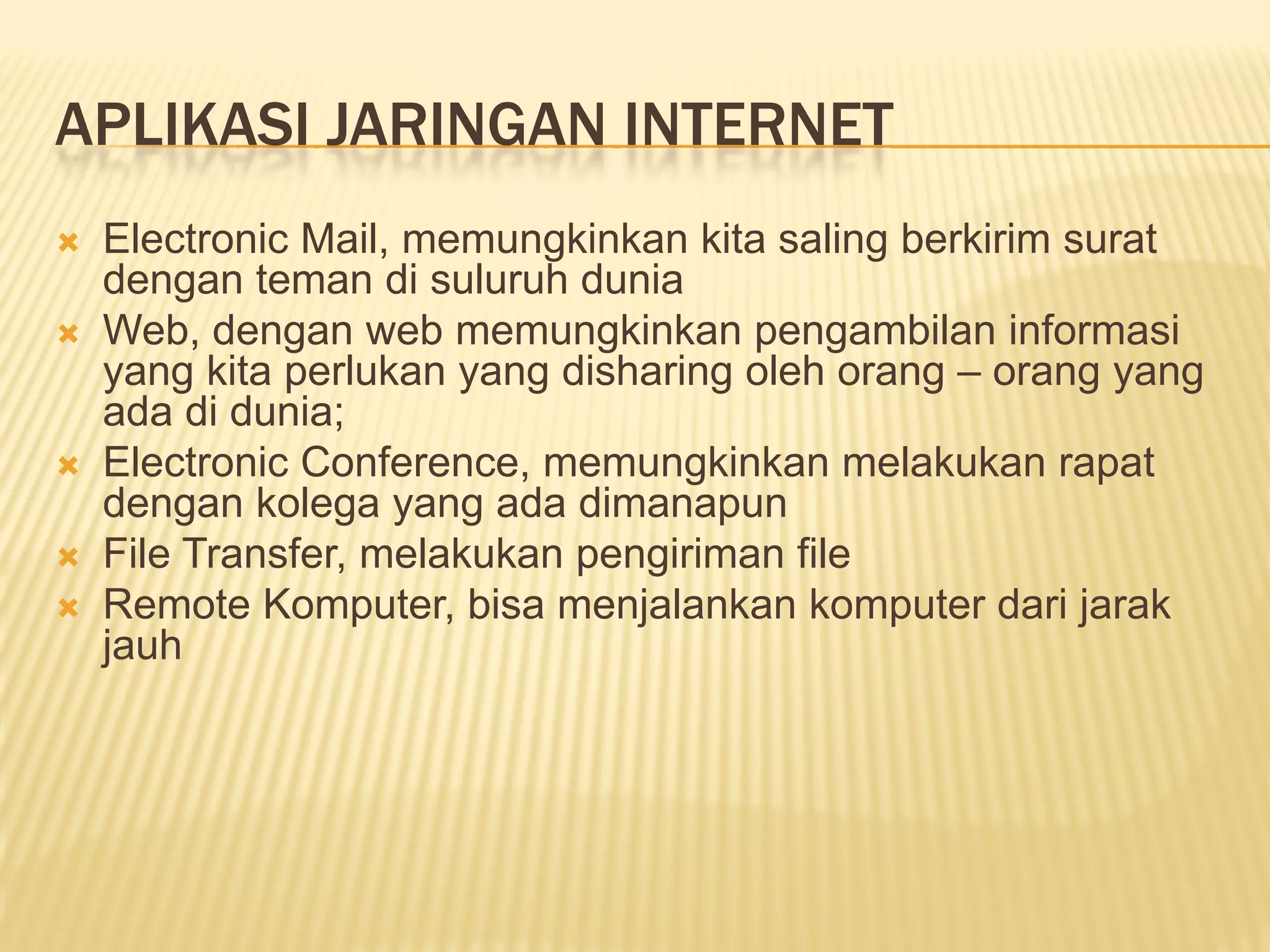 jaringan komputer - pengenalan | PPT