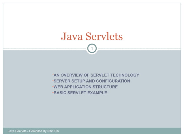 Java Servlets | PPT