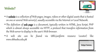 Website. It System Introduction 01-Lecture Web System & Technology Introduction.pptx