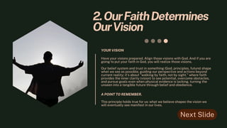 Faith Vision Examples Journey of Faith: Embracing Leadership, Obedience, and God's Promises ...