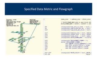 Specified Data Metric and Flowgraph
 