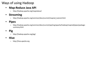 Hadoop map reduce concepts | PDF